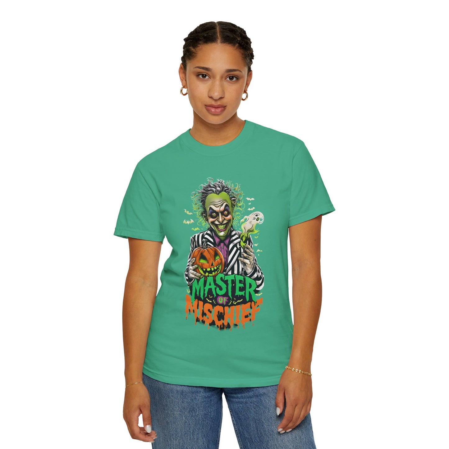 Master of Mischief Unisex T-Shirt, Halloween Party Shirt, Costume Tee, Spooky Gift, Fall Apparel, Graphic Tee