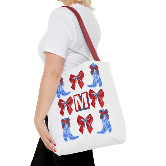 Mississippi Coquette Tote Bag, Personalized Tote, Mississippi Fan Gift, Ole Miss, Hotty Toddy, College Student Gift, Graduation Gift
