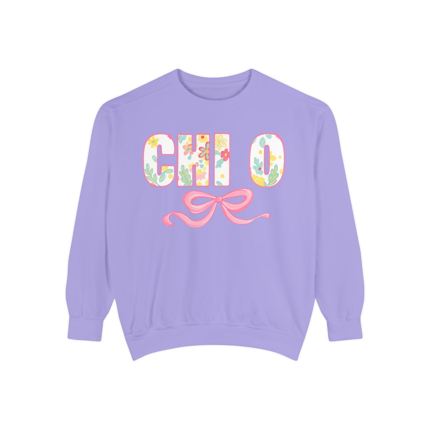Colorful Floral Chill O Unisex Sweatshirt | Spring Fashion, Gift for Her