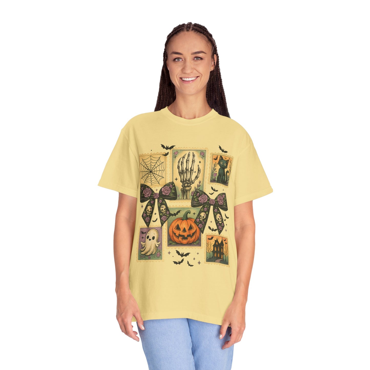 Halloween-Themed Unisex T-Shirt - Spooky Vibes for Fall Celebrations, Ghost Lovers Gift, Costume Party Essential, Cozy Autumn Tee