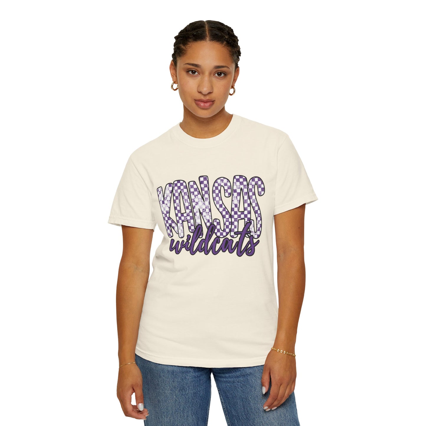 Kansas Wildcats Garment-Dyed T-Shirt | Unisex College Apparel
