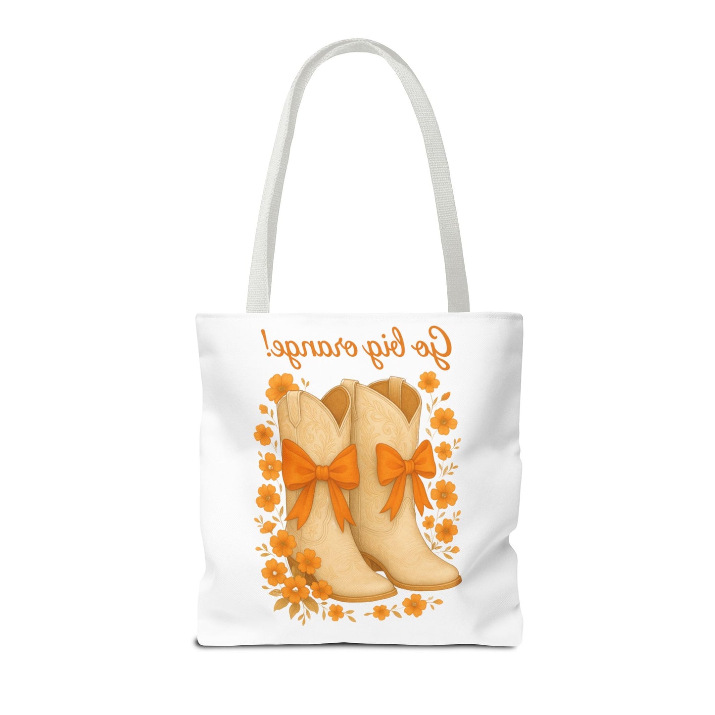 Tennessee Game Day, Floral Tote Bag, Coquette Bow Boot Design, Go Vols, Knoxville Tennessee, Alumni Gift, Rocky Top, Graduation Gift