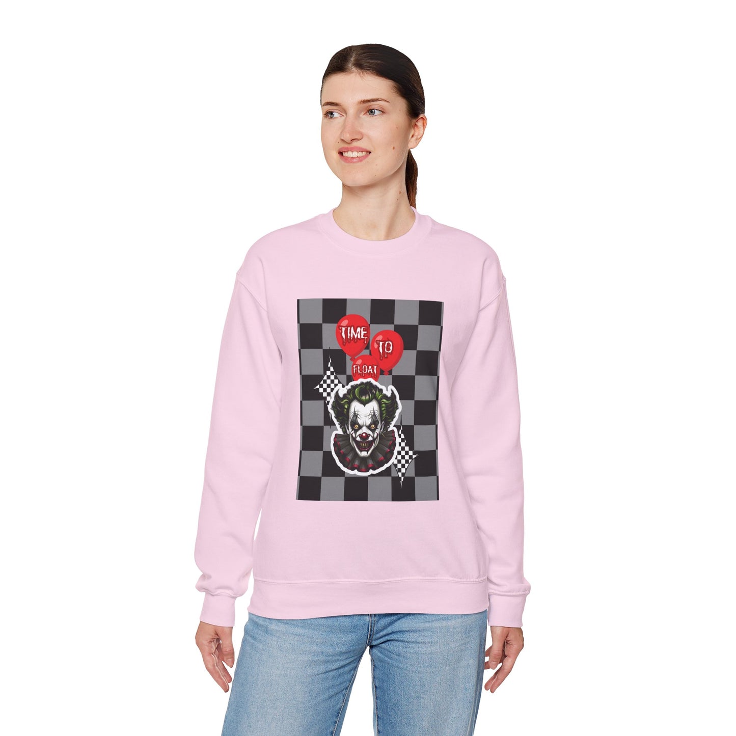 Horror Fan Crewneck Sweatshirt - Time To Float, Love It Or Leave It