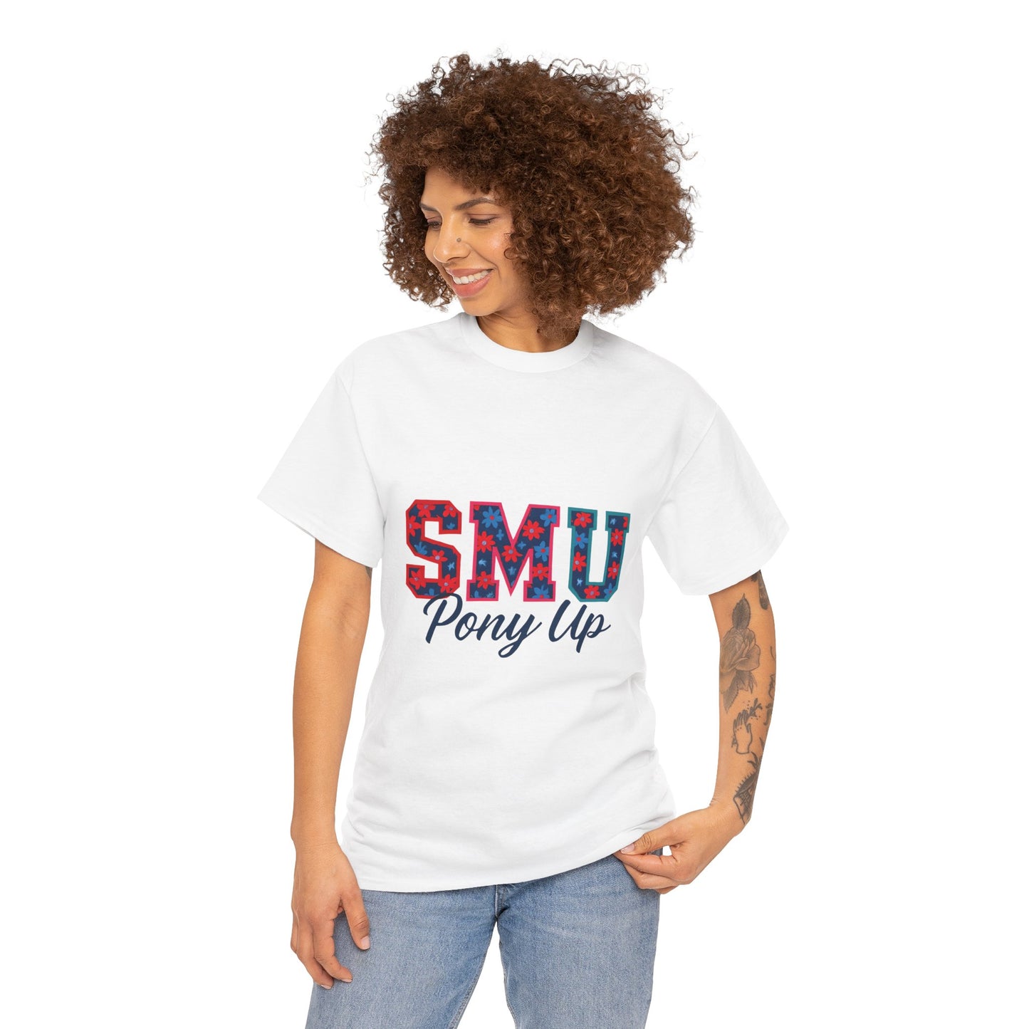 SMU Pony Up Unisex Heavy Cotton Tee, Casual Tees, College Apparel, Perfect Gift for Students, School Spirit Shirt, Comfortable Cotton [...]