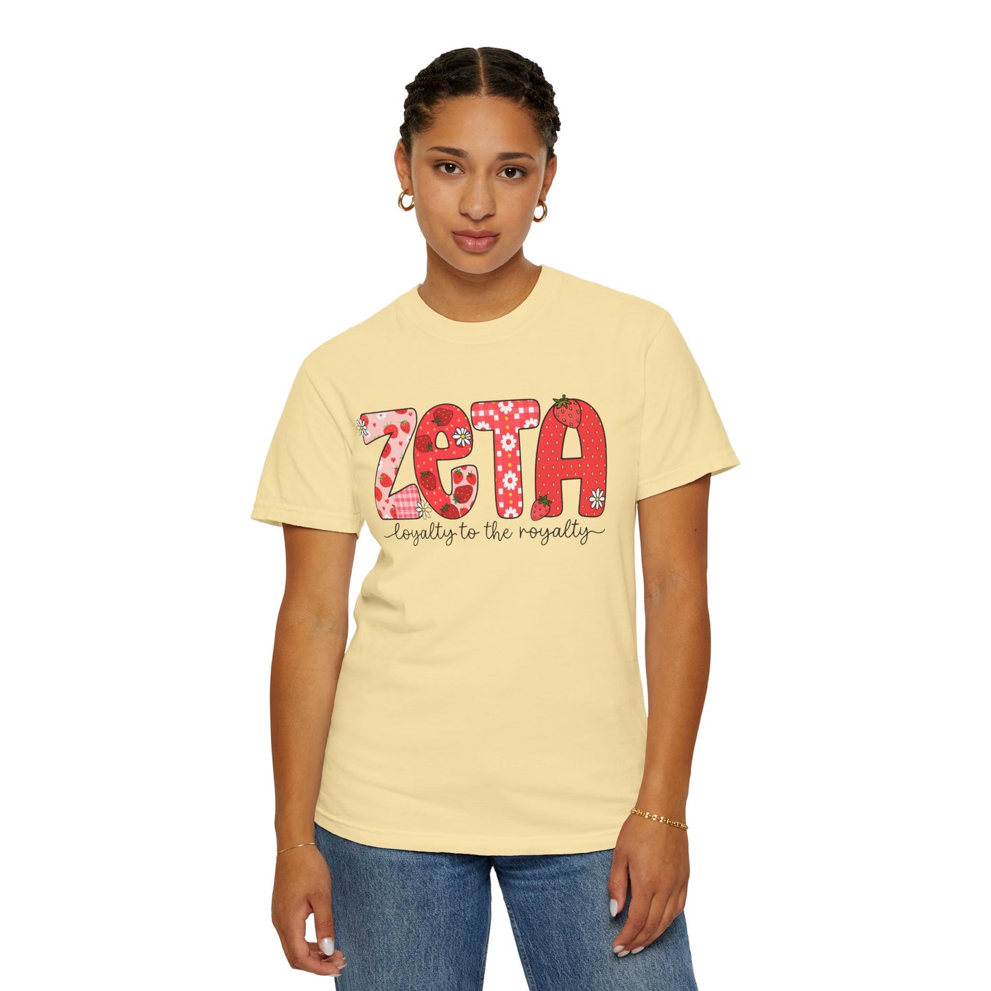 ZTALoyalty T-Shirt, Unisex Garment-Dyed Tee, Perfect for Sorority Events, Greek Life Apparel, Custom Festive Shirt, Everyday Casual Wear
