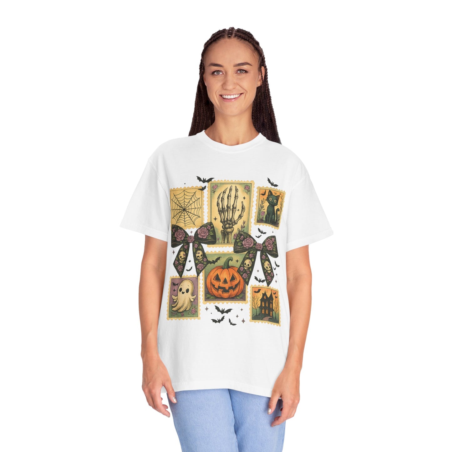 Halloween-Themed Unisex T-Shirt - Spooky Vibes for Fall Celebrations, Ghost Lovers Gift, Costume Party Essential, Cozy Autumn Tee