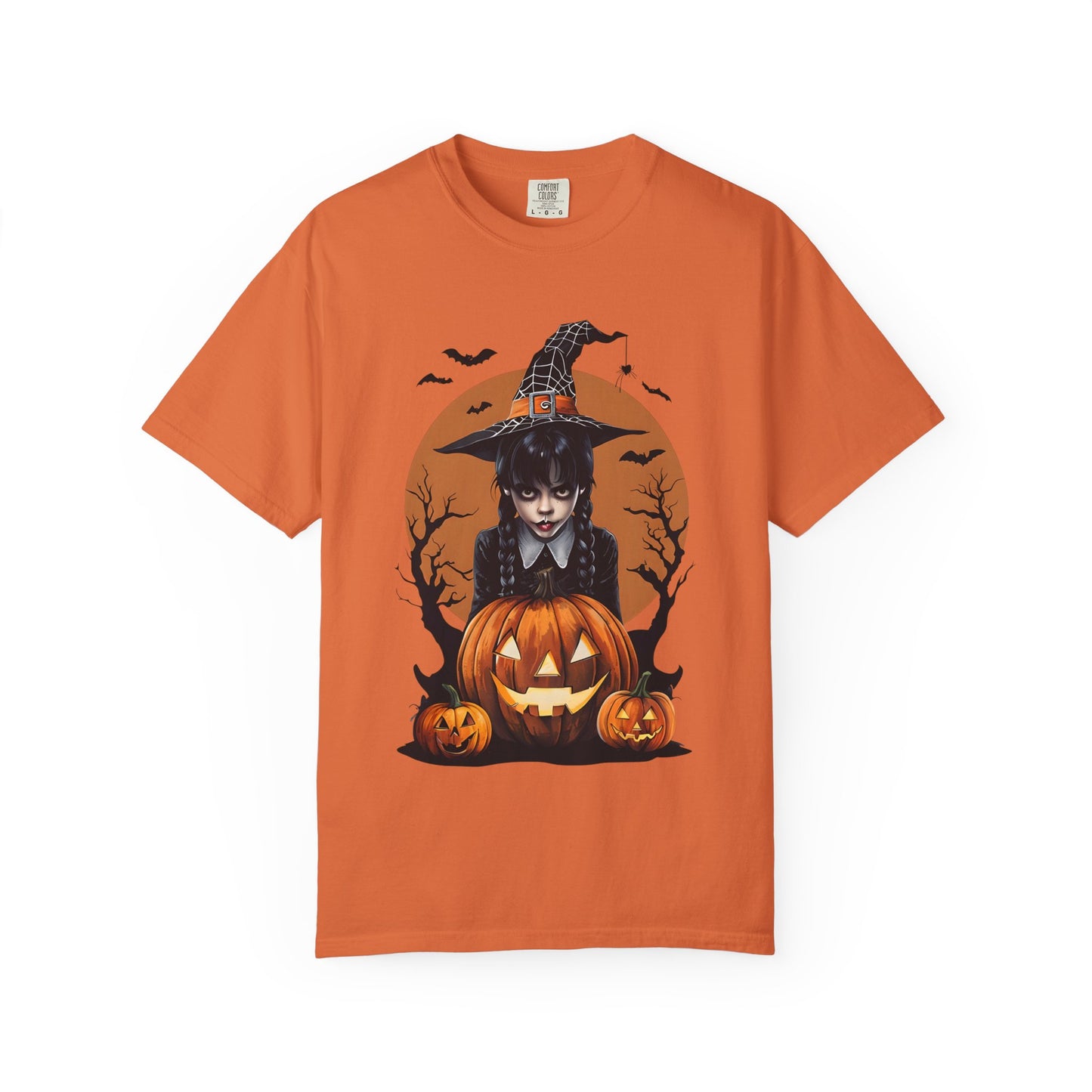 Halloween Witch Graphic Tee, Spooky Unisex T-Shirt, Pumpkin Halloween Costume, Fall Festive Apparel, Witchy Shirt for October
