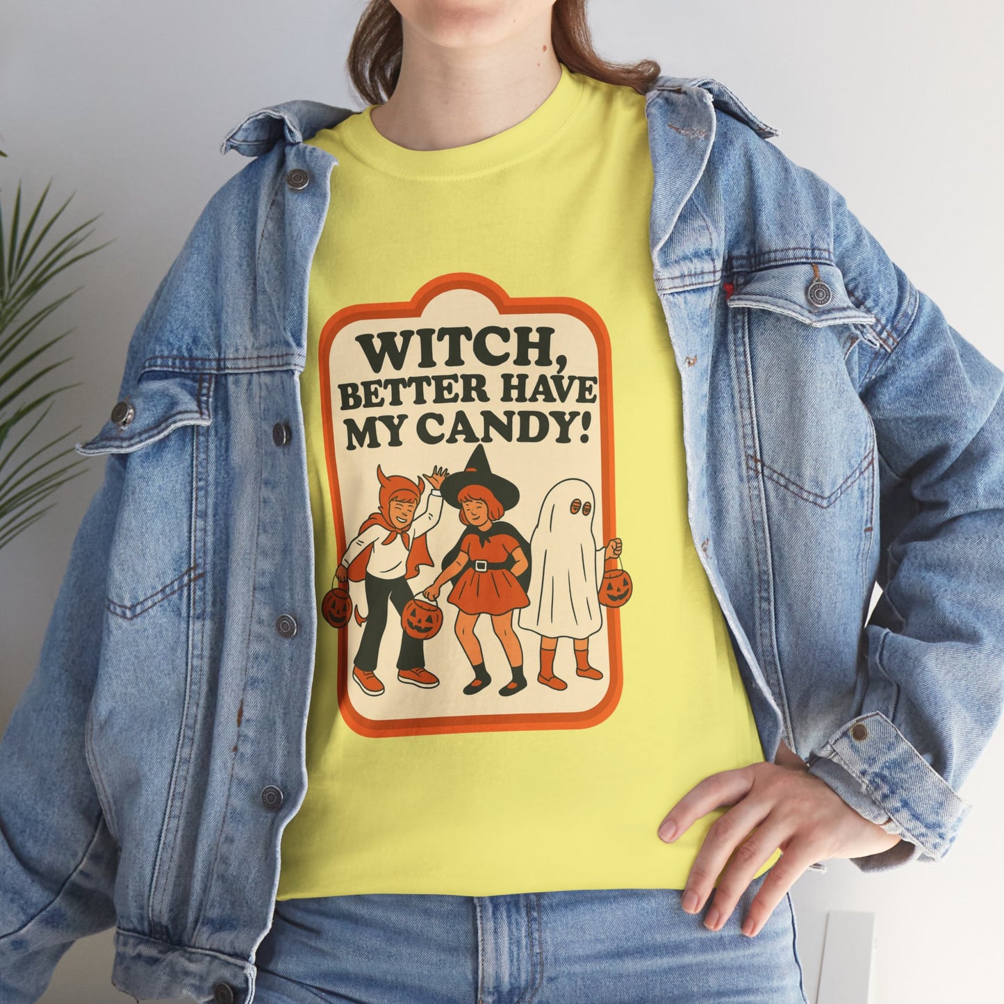 Halloween Witch Candy Tee - Unisex Cotton Shirt