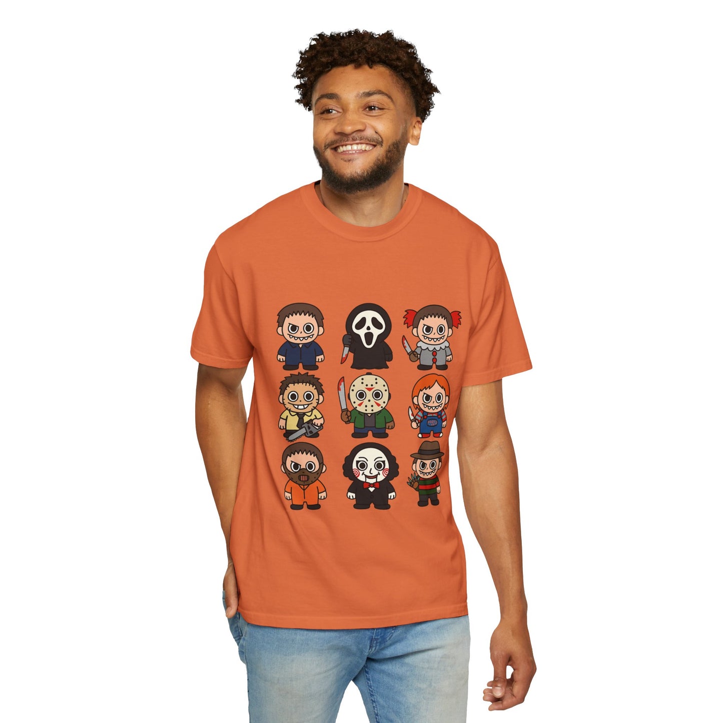 Pop Culture Horror Character T-Shirt, Unisex Tee, Halloween Tee, Horror Movie Merch, Funny Graphic Shirt, Gift for Horror Fans