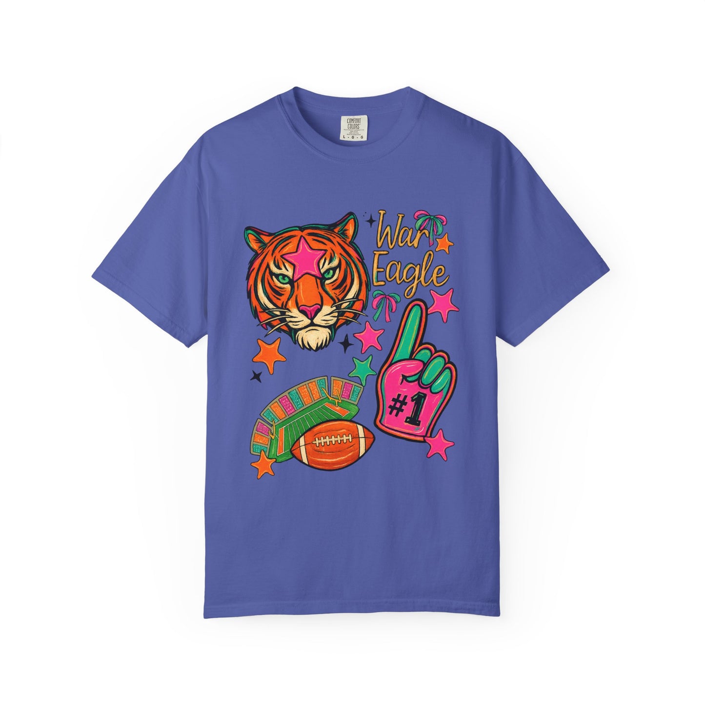 Vintage Preppy Tiger Football Game Day Unisex T-shirt
