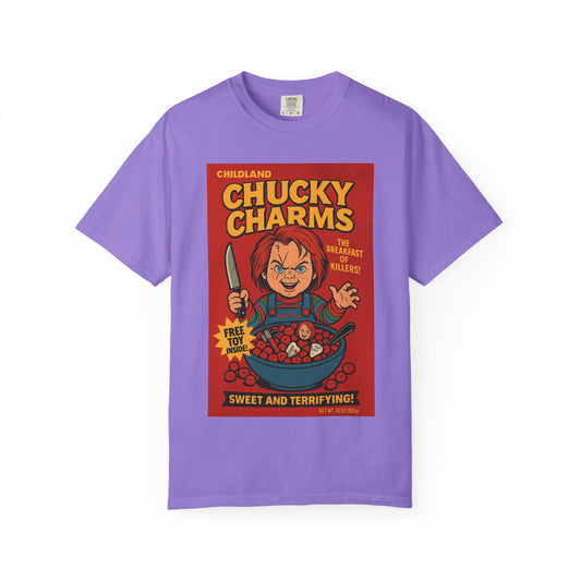 Chucky Charms Vintage-Inspired Unisex T-Shirt, Fun Horror Tee, Perfect for Halloween, Movie Buffs, Collectors, Everyday Wear