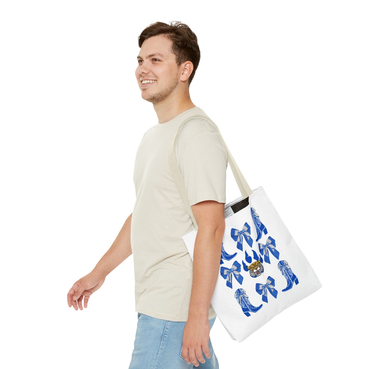 KY wildcats Stylish Blue Cowboy Boots Tote Bag, Kentucky Wildcats Fan, Kentucky Game Day, UK Wildcats, Kentucky Alumni, Graduation Gift, Lexington KY Gift