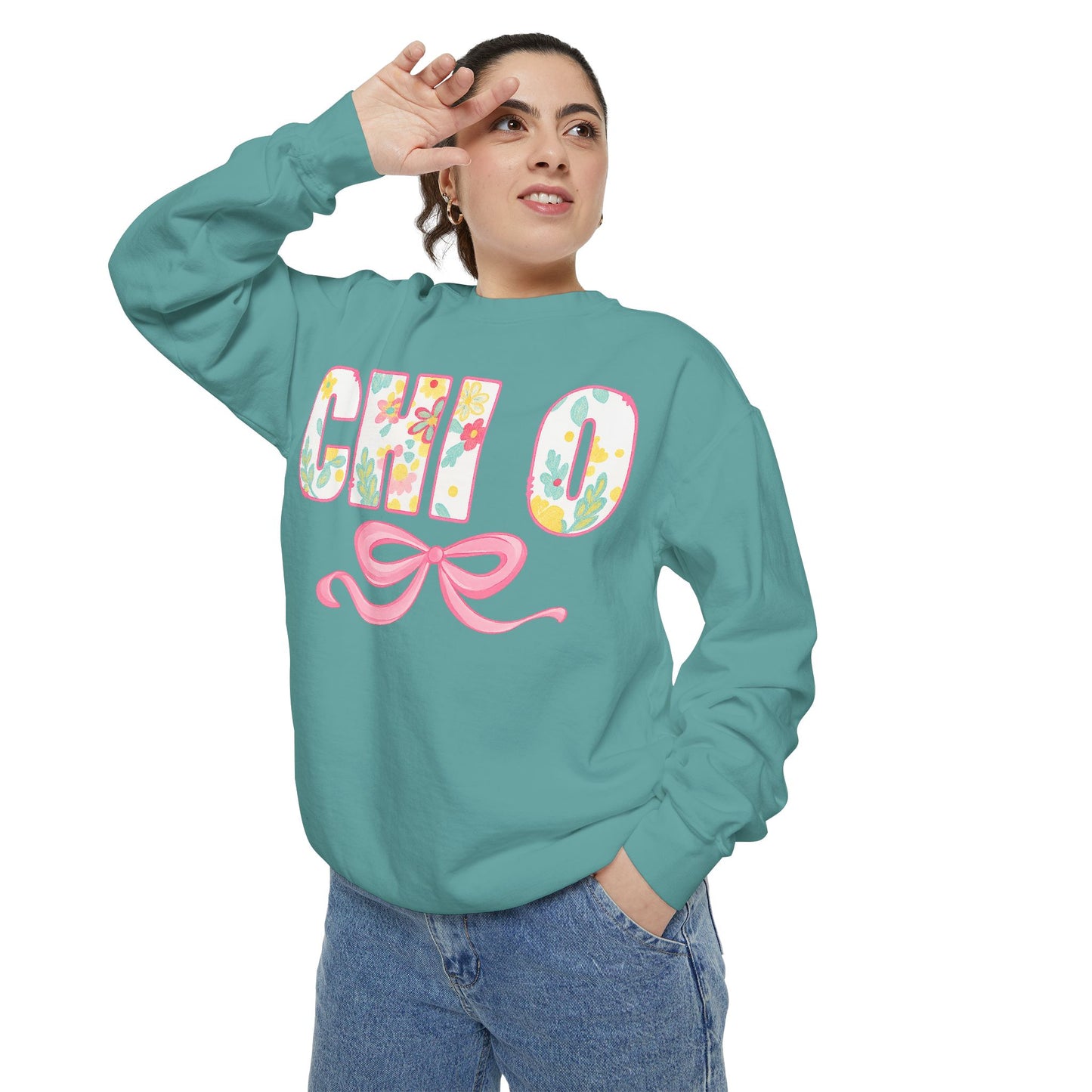 Colorful Floral Chill O Unisex Sweatshirt | Spring Fashion, Gift for Her