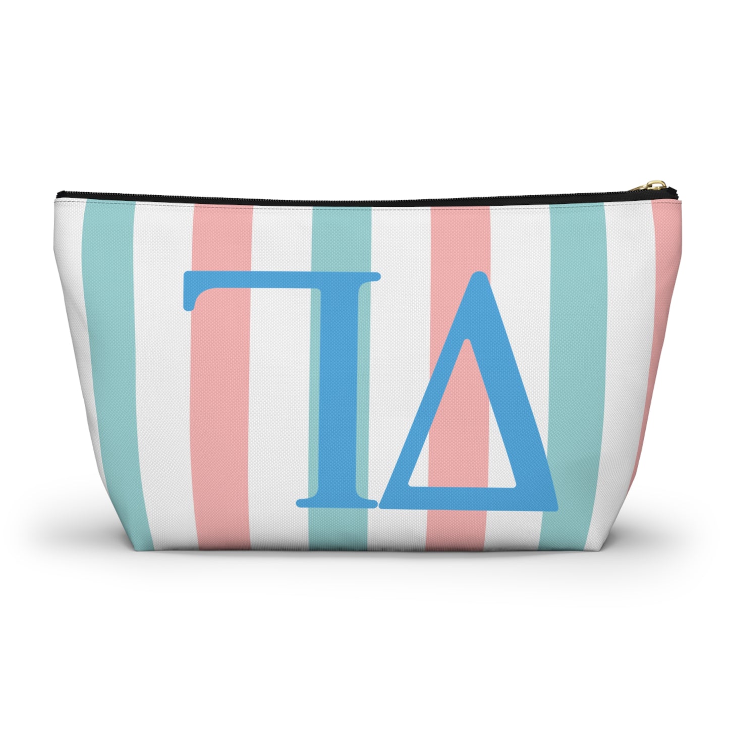 DG Greek Letter Accessory Pouch, Makeup Bag, Travel Toiletry Organizer, Personalized Gift, Sorority Essentials, Deltas, Greek Life