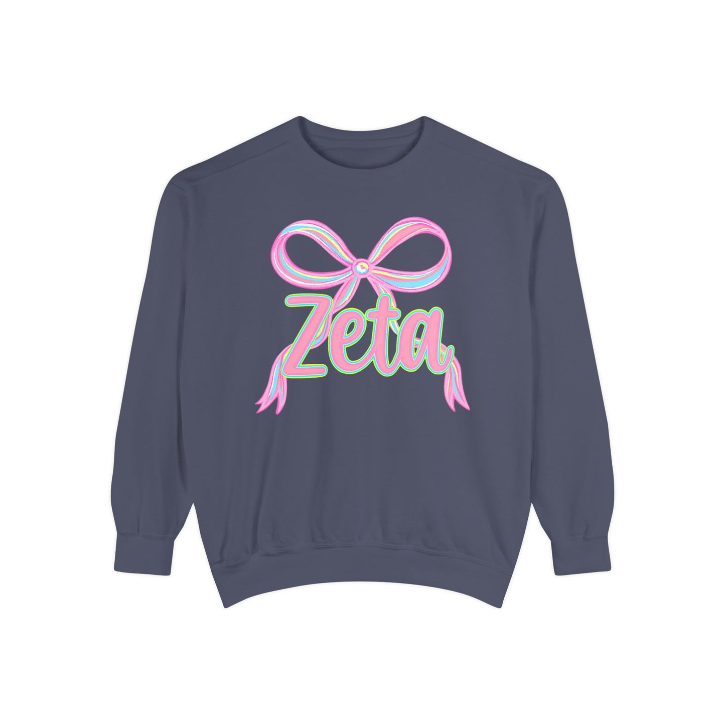 Zeta Graphic Sweatshirt, Cozy Fashion, Gift for Sorority Sisters, Cute Casual Wear, College Apparel, Unisex Outfit