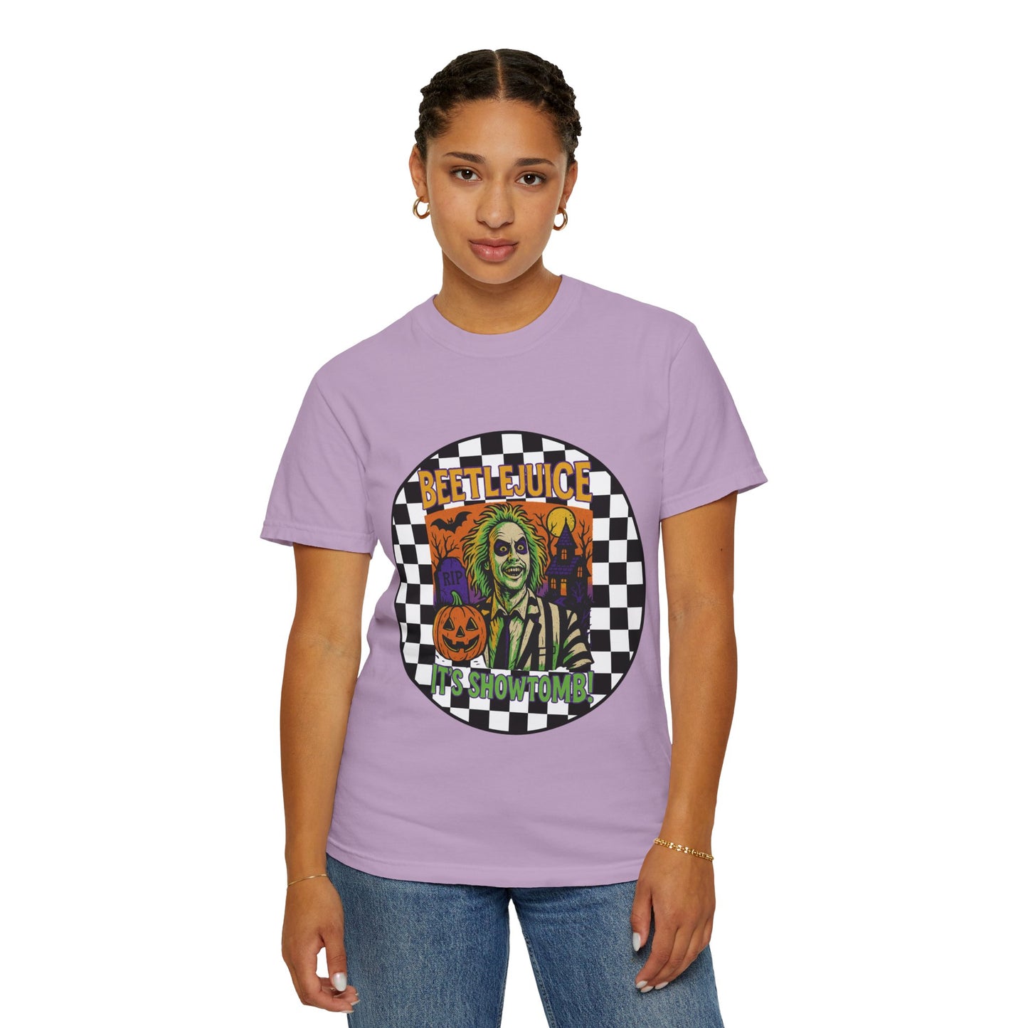 Beetlejuice Unisex T-shirt, Spooky Graphic Tee, Halloween Costume Shirt, Movie Fan Apparel, Eerie Clothing Gift