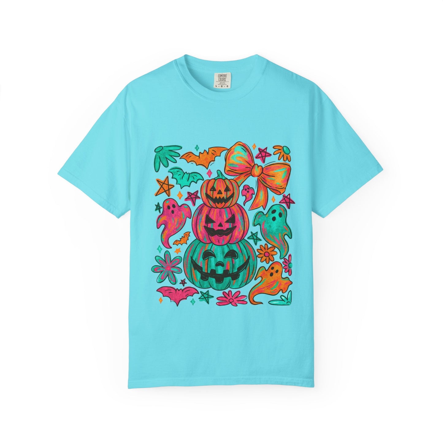 Whimsical Halloween T-Shirt, Perfect for Fall Celebrations, Ghosts & Pumpkins Design, Unisex Tee, Festive Apparel, Halloween Costume