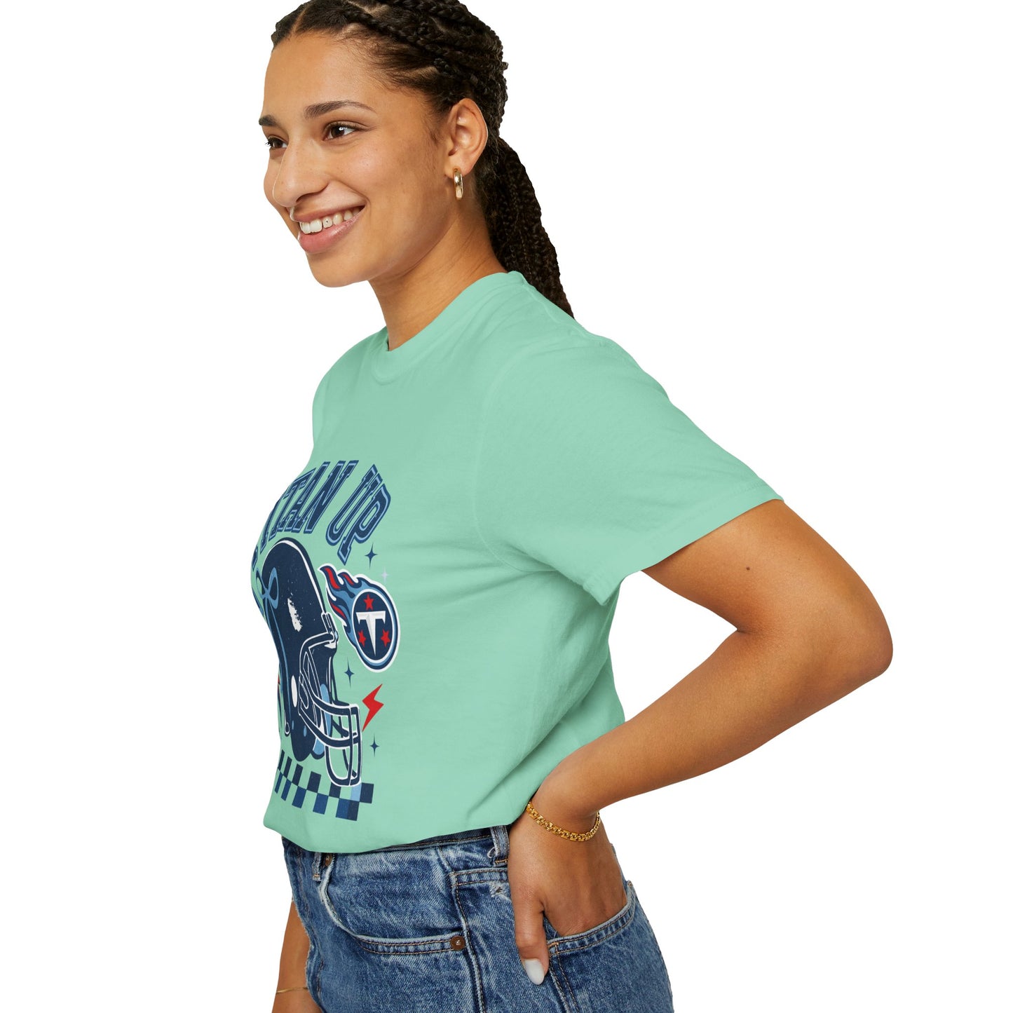 titan up tennessee Unisex Football Tee, Titan Up Shirt for Game Day, Casual Sportswear, Tailgating Apparel, Gift for Fans, Team Spirit Top