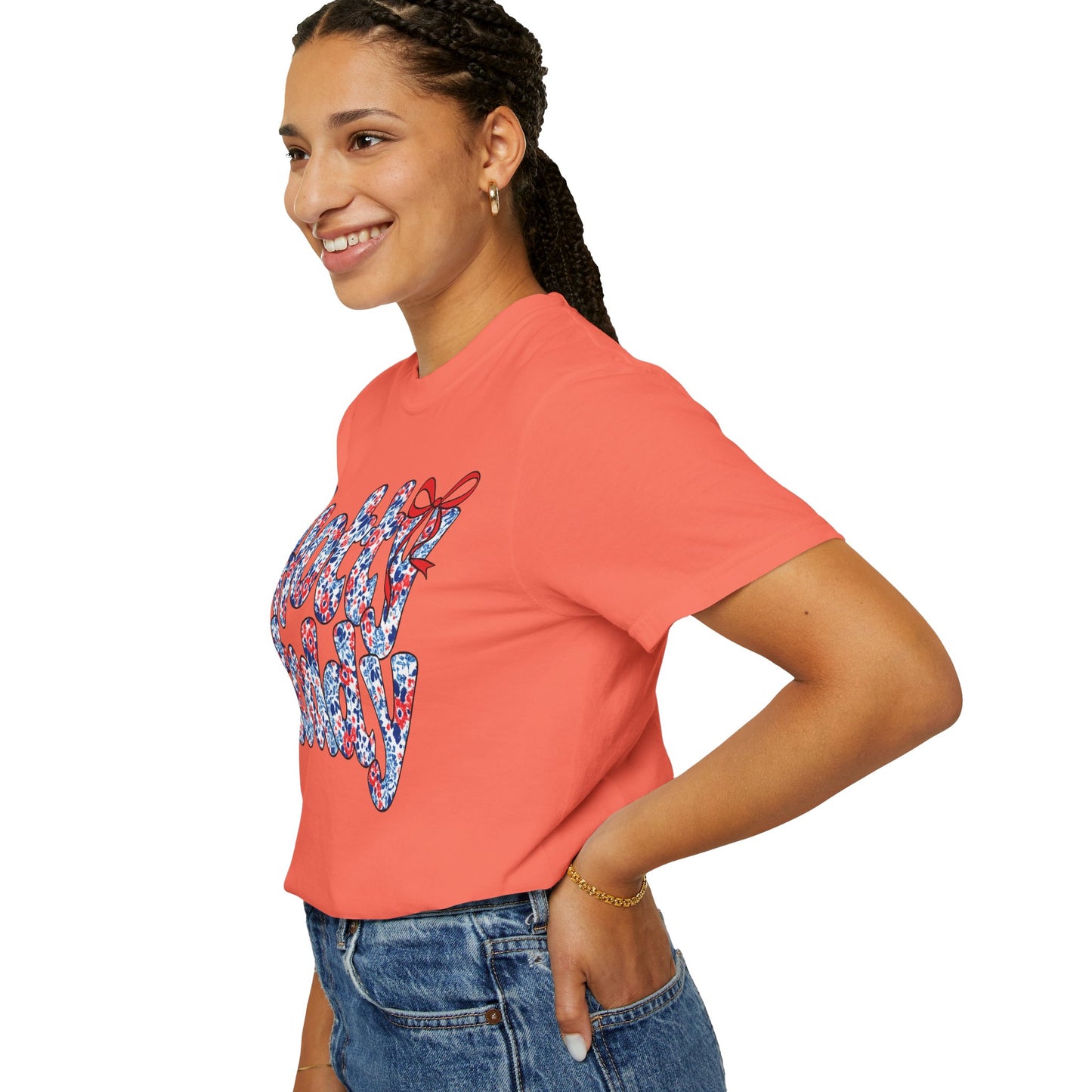 Floral Hotty Toddy Coquette Bow T-Shirt