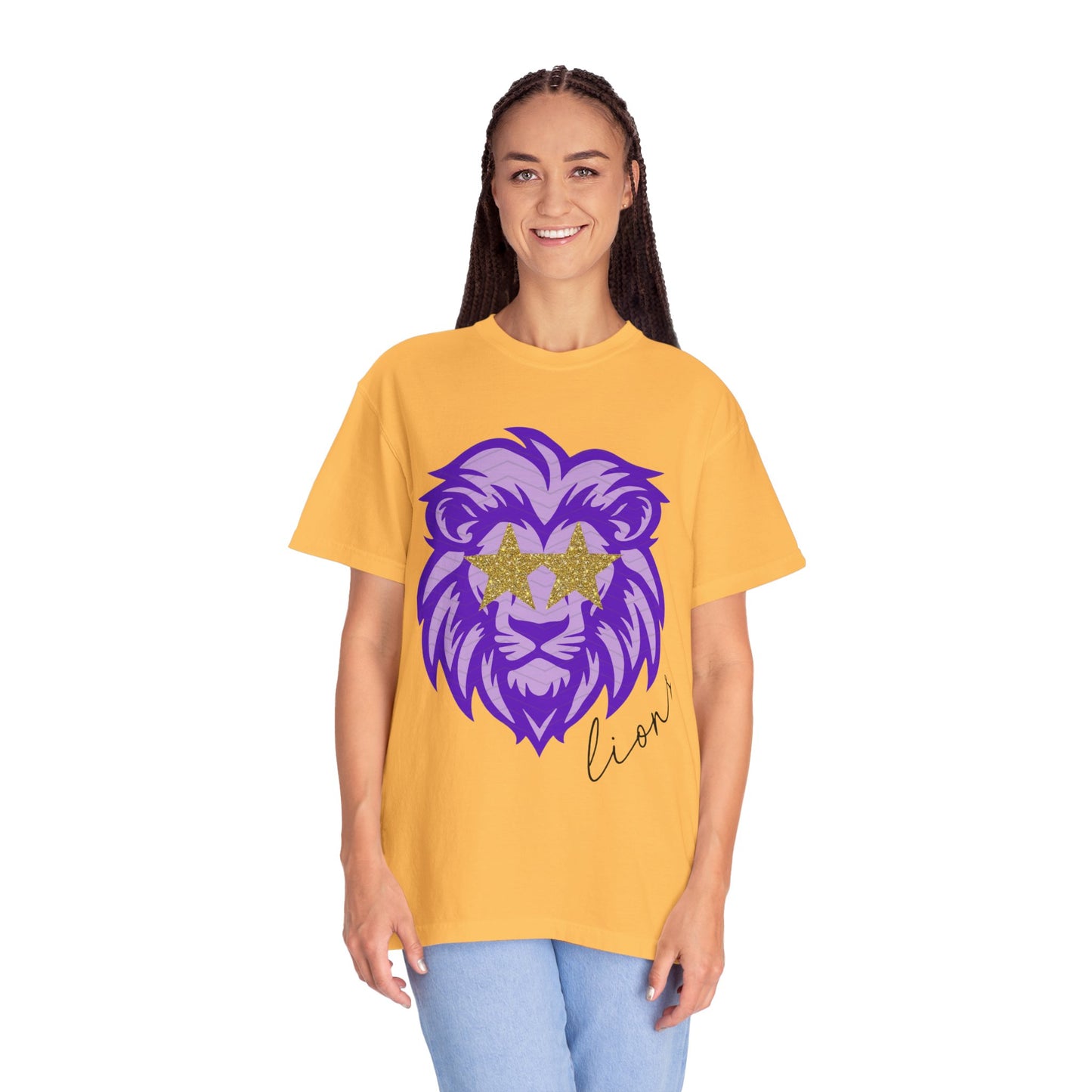 Purple Lion Graphic T-Shirt