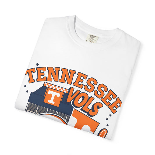 Tennessee Volunteers T-Shirt - Garment-Dyed Unisex Tee for Game Day, College Spirit Wear, Football Fan Gear, Sports Apparel
