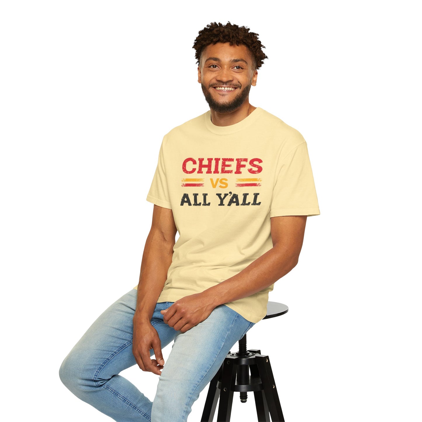 Game Day Humor T-Shirt, Chiefs vs All Y’all Tee, Sports Fan Gift, Unisex Shirt, Tailgate Party Apparel, Football Celebration Shirt
