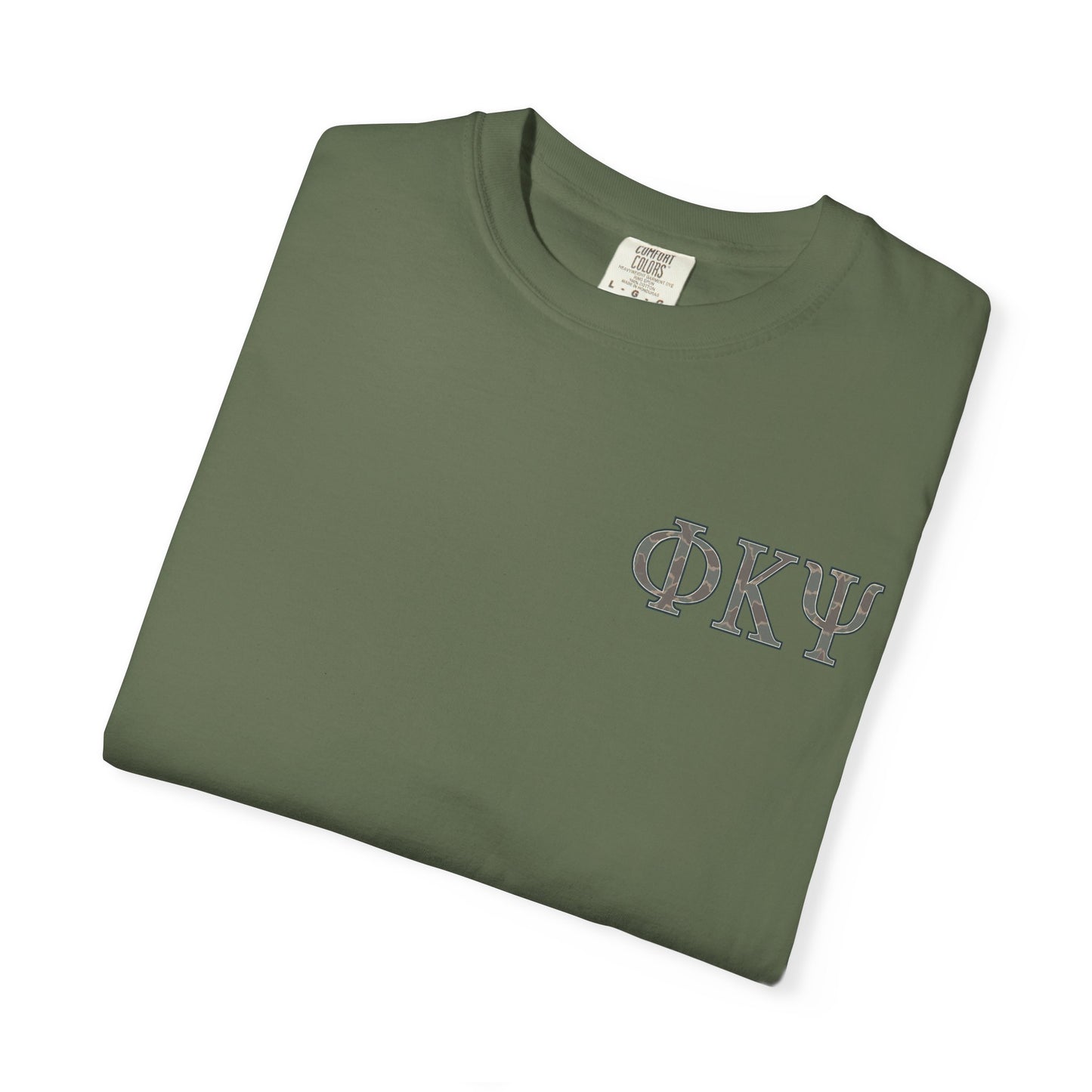 Unisex Garment-Dyed T-shirt with PiKappaPsi Design, Casual Tee, College Apparel, Greek Life Shirt, Unique Gift, Brotherhood T-shirt