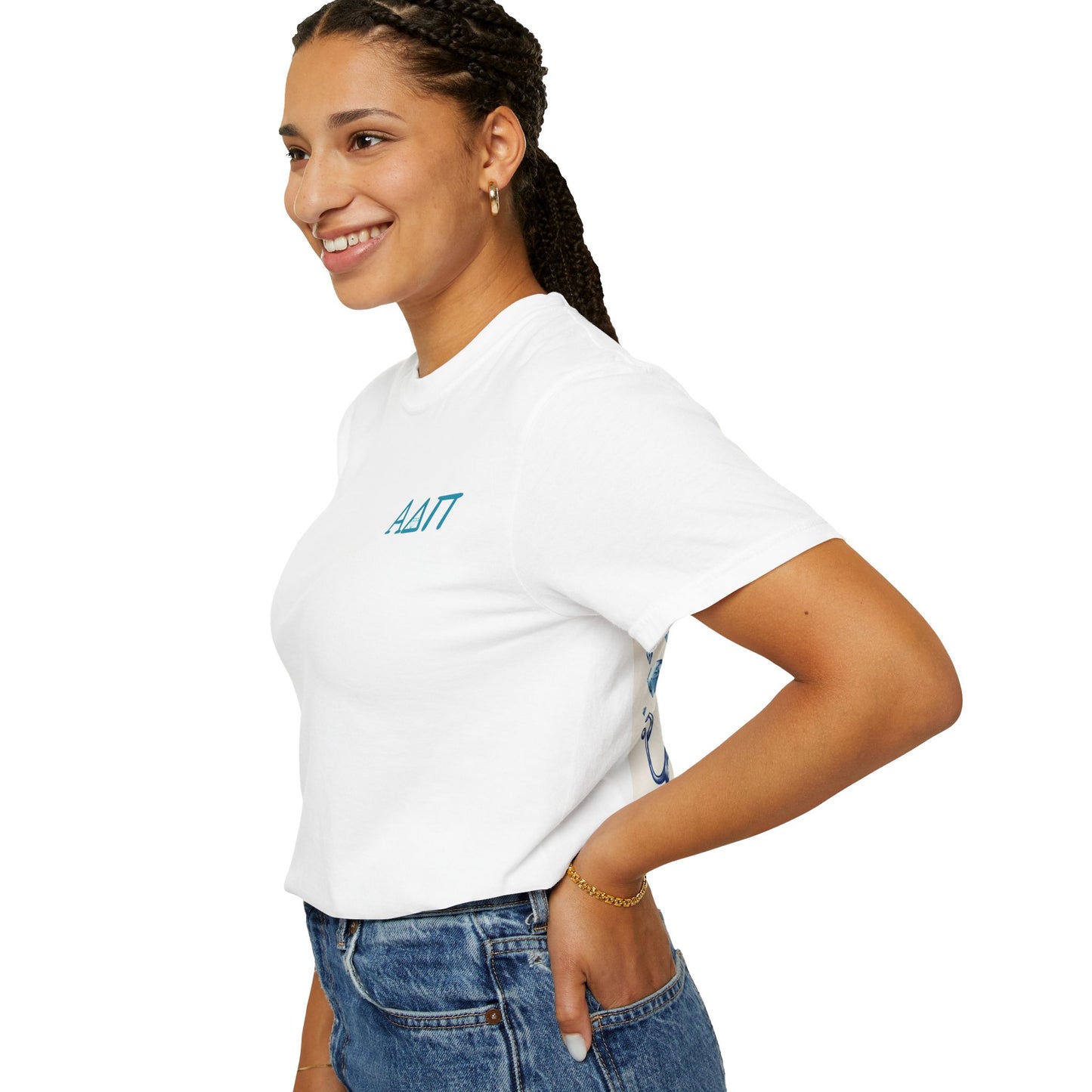 Alpha Delta Pi T-Shirt, Sorority Shirt, College Apparel, Greek Life Gift, Unisex Garment-Dyed Tee
