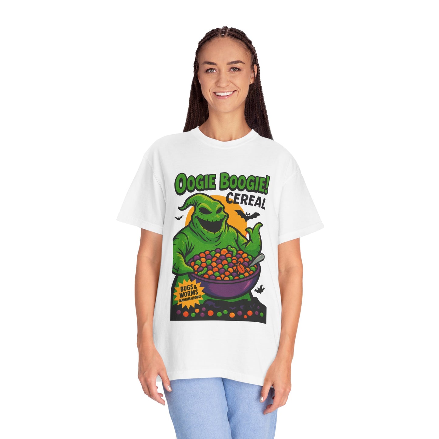 Oogie Boogie Cereal Unisex T-Shirt, Halloween Tee, Cartoon Apparel, Gifts for Fans, Unique Graphic Shirt, Spooky Style