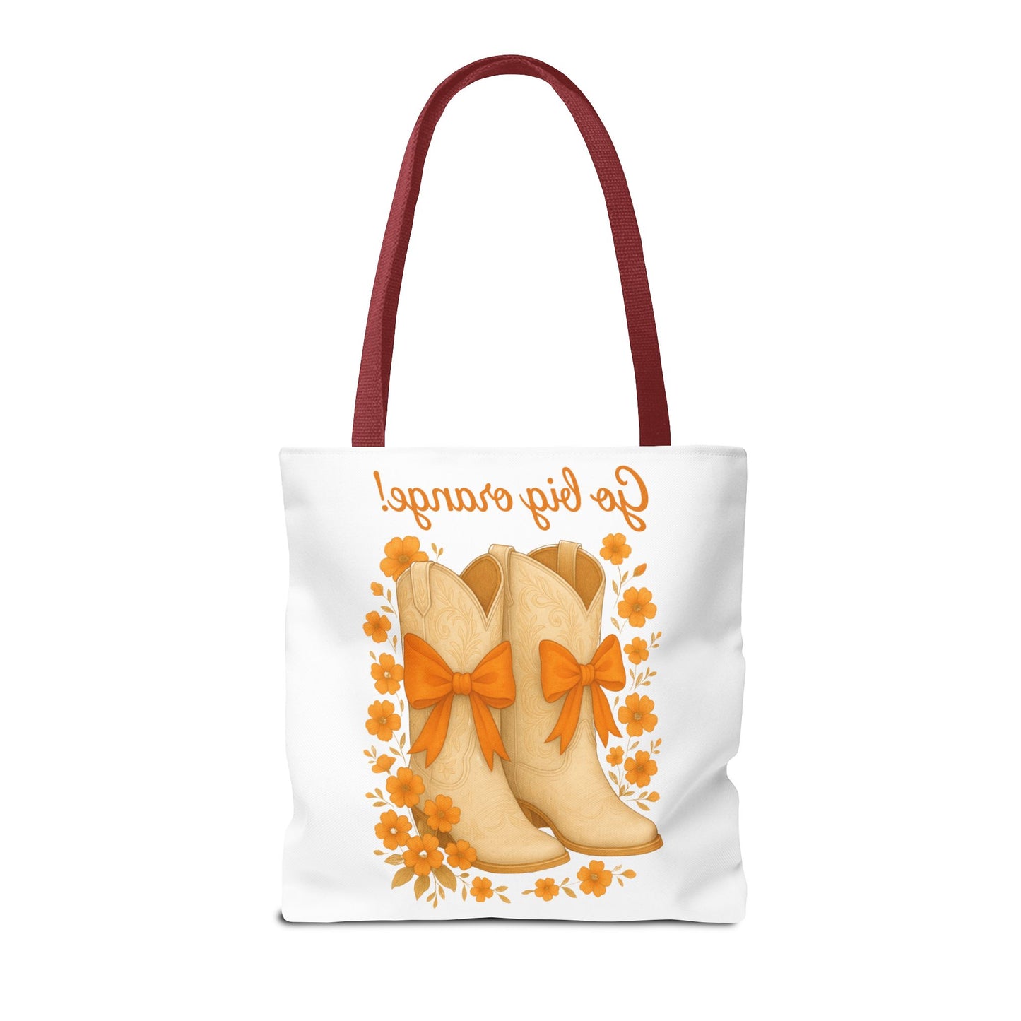 Tennessee Game Day, Floral Tote Bag, Coquette Bow Boot Design, Go Vols, Knoxville Tennessee, Alumni Gift, Rocky Top, Graduation Gift