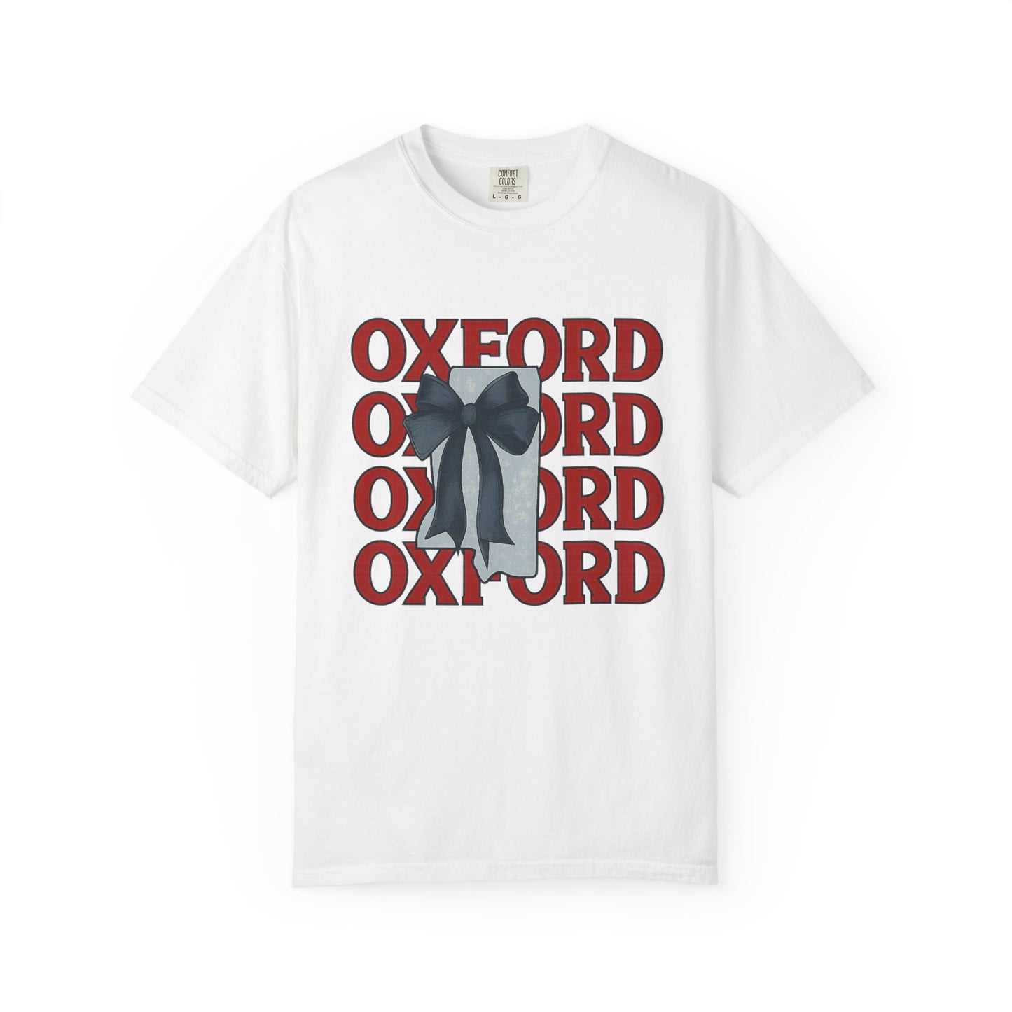 Oxford Bow Graphic Tee, Casual Unisex T-shirt, Gift for Students, College Apparel, Trendy Fashion Top, Birthday Gift