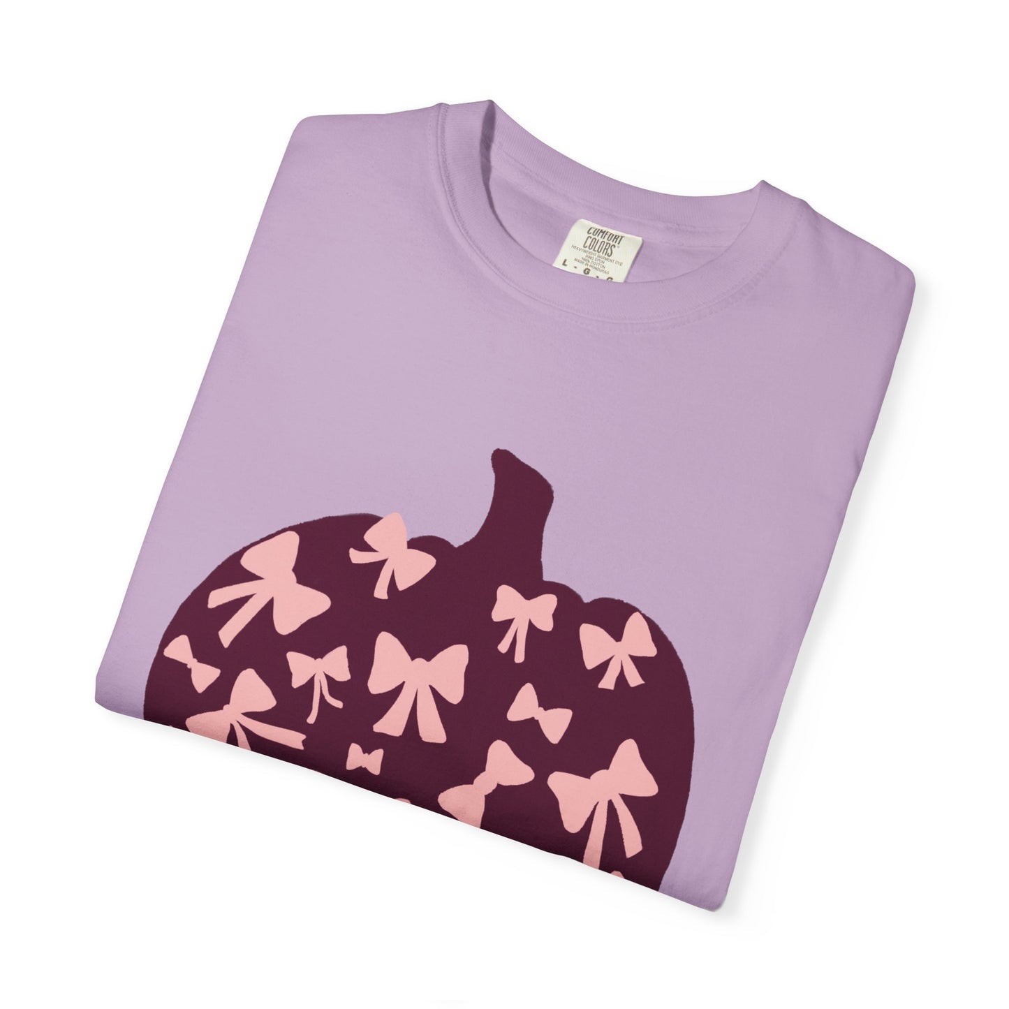 Pumpkin Bow Graphic Tee | Unisex Fall T-Shirt, Halloween Top, Cute Autumn Shirt, Gift for Her, Festival Wear