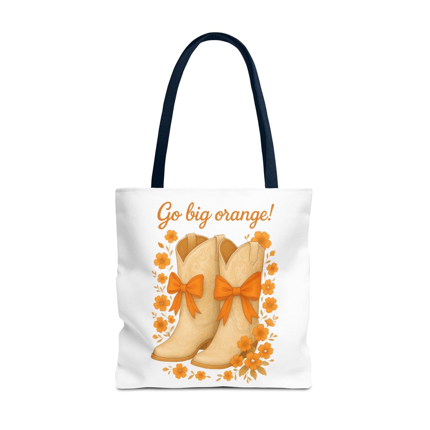 Tennessee Game Day, Floral Tote Bag, Coquette Bow Boot Design, Go Vols, Knoxville Tennessee, Alumni Gift, Rocky Top, Graduation Gift