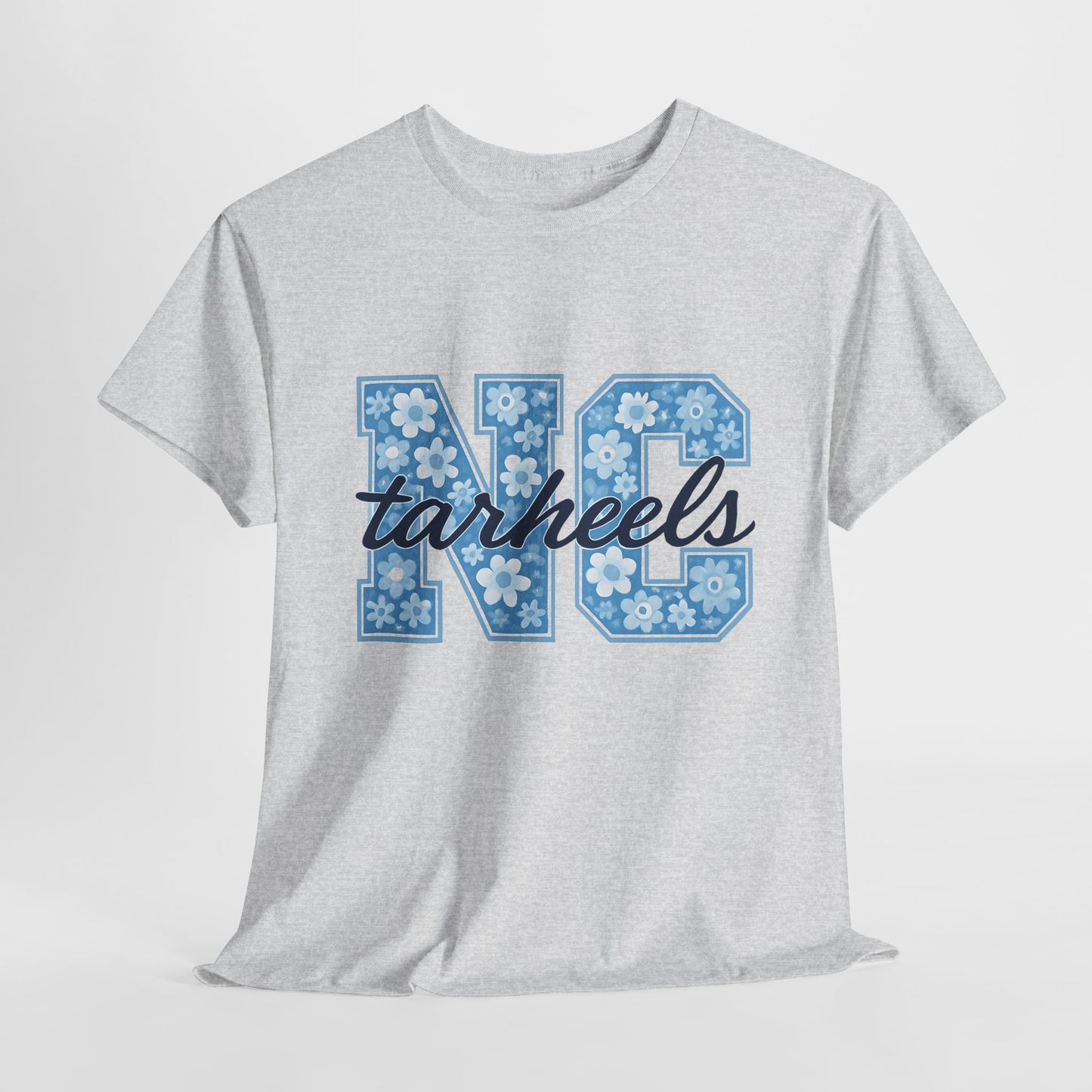 North Carolina Tarheels Unisex Heavy Cotton Tee, College Spirit Wear, Men's and Women's Casual T-Shirt, School Pride Apparel, Gift for Fans