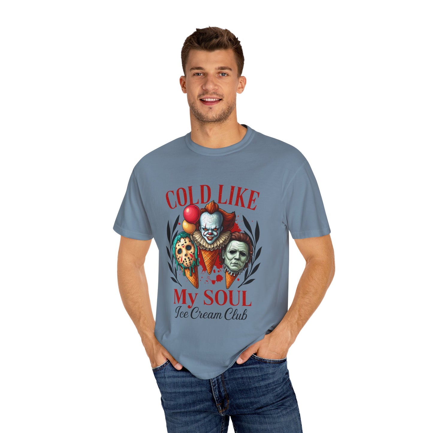 Chilling Soul T-Shirt, Vintage Horror Tee, Unisex Graphic Shirt, Ice Cream Lovers Gift, Fun Movie Merch