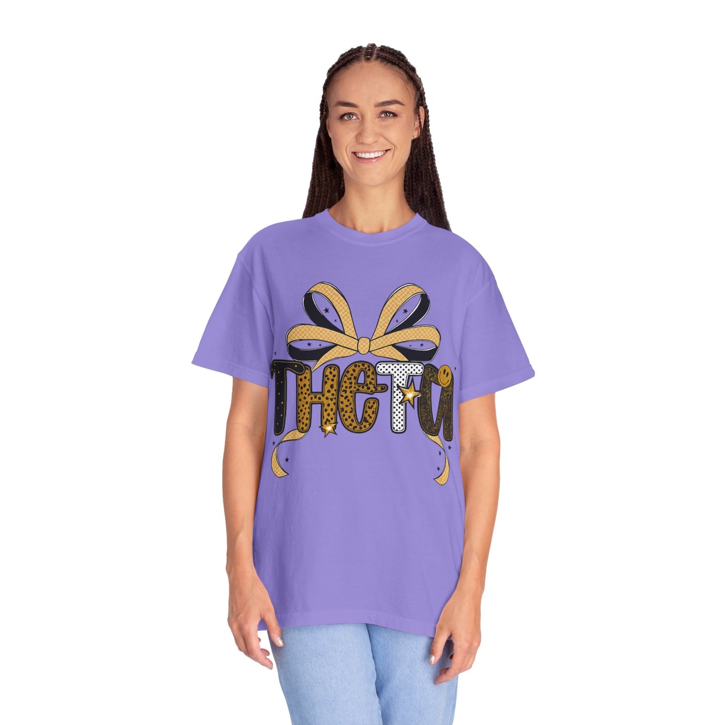 Theta Leopard Print Unisex T-shirt - Sisterhood Gift for Greek Life