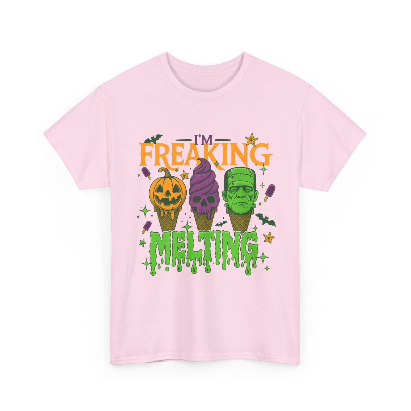 Halloween Unisex Heavy Cotton Tee, Fun Fall Shirt, Halloween Costume Top, Spooky Party Tee, Trick or Treat Apparel