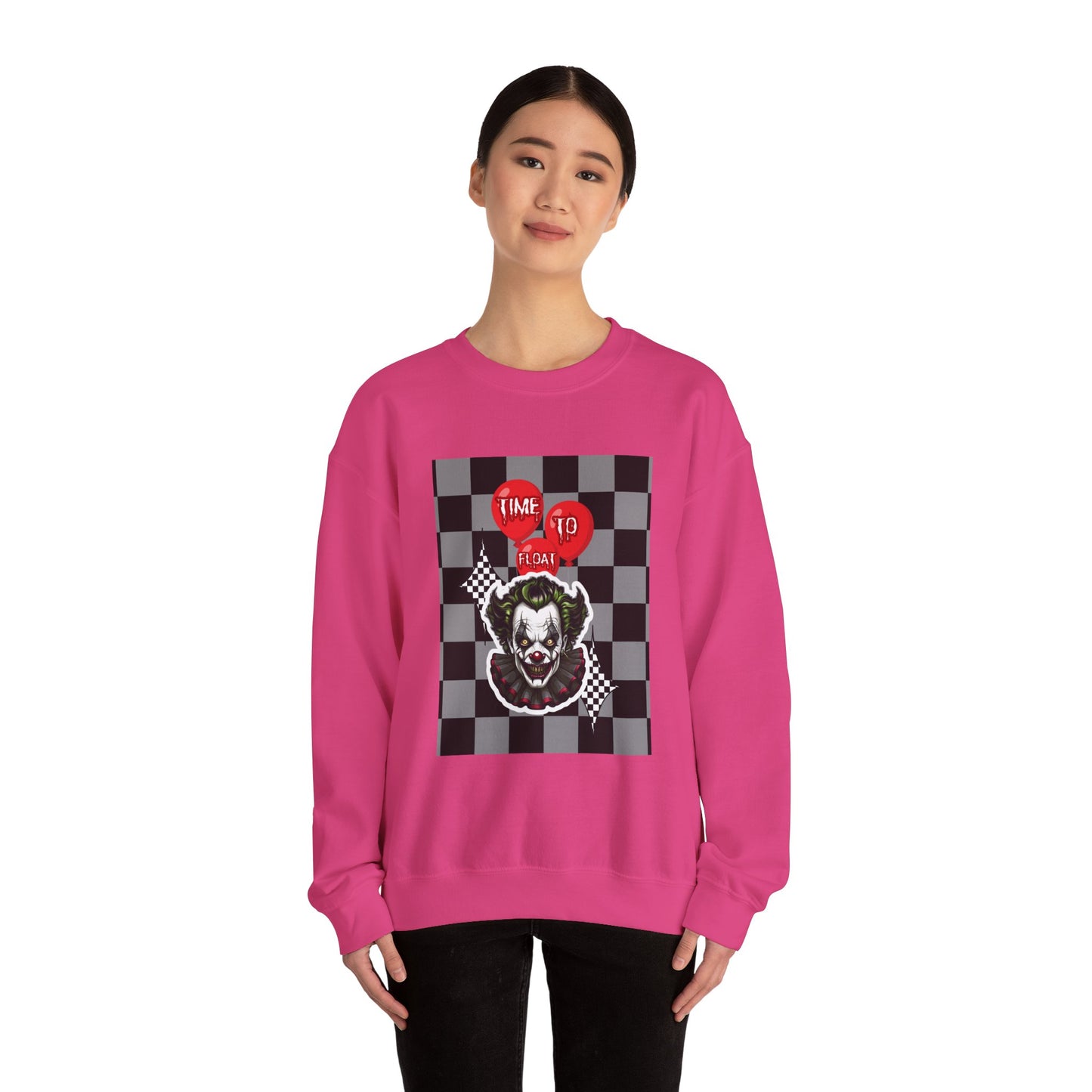 Horror Fan Crewneck Sweatshirt - Time To Float, Love It Or Leave It