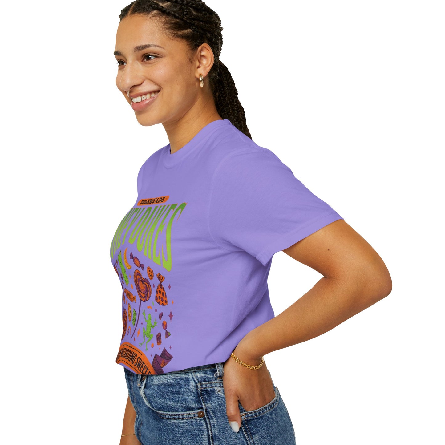 Honey Dukes Wizarding T-Shirt | Unisex Garment-Dyed Tee, Perfect for Fans, Gifts, Celebrations, Cosplay, and Everyday Wear