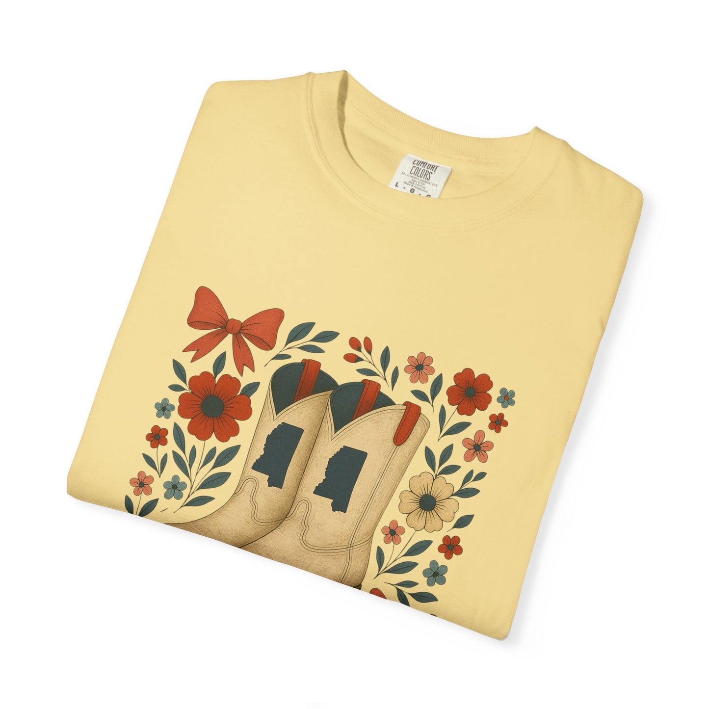 Mississippi Cowboy Boots T-Shirt - Ole Miss Rebels Fan