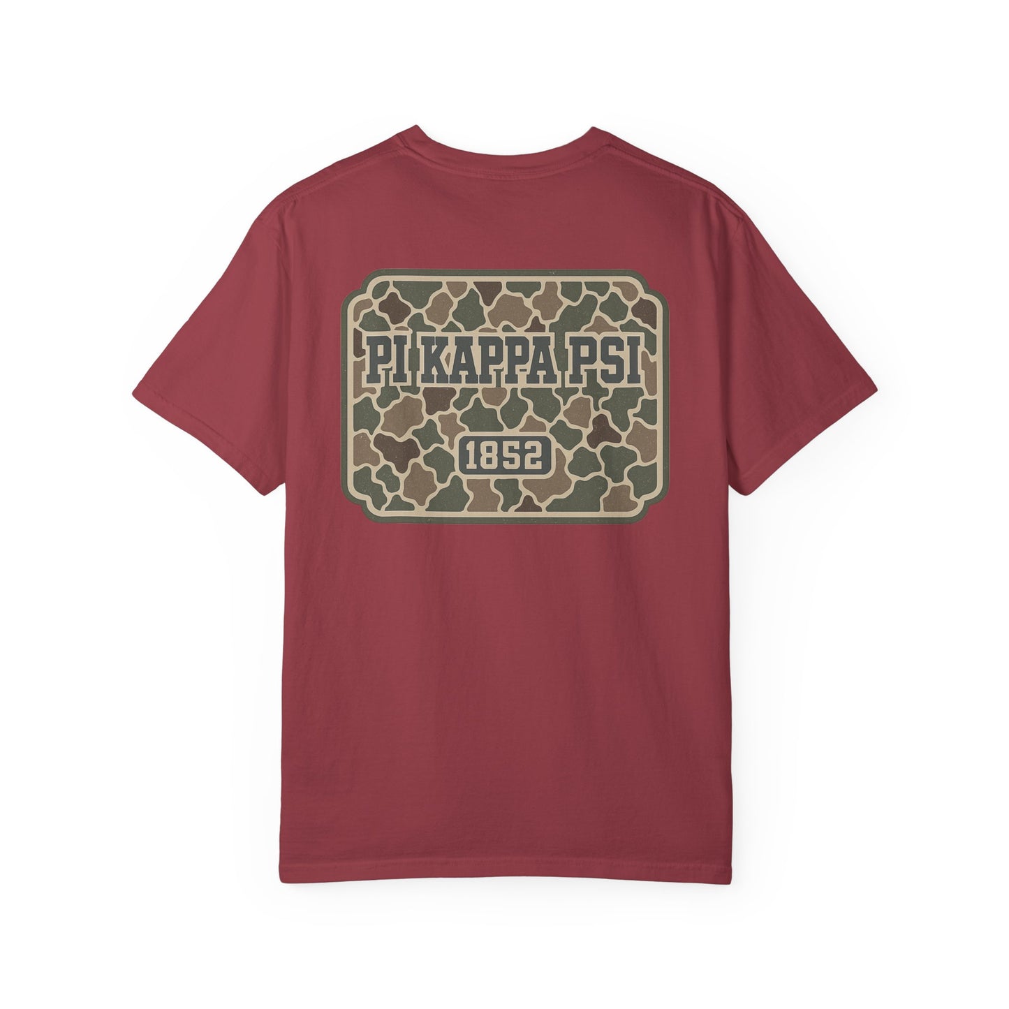 Unisex Garment-Dyed T-shirt with PiKappaPsi Design, Casual Tee, College Apparel, Greek Life Shirt, Unique Gift, Brotherhood T-shirt