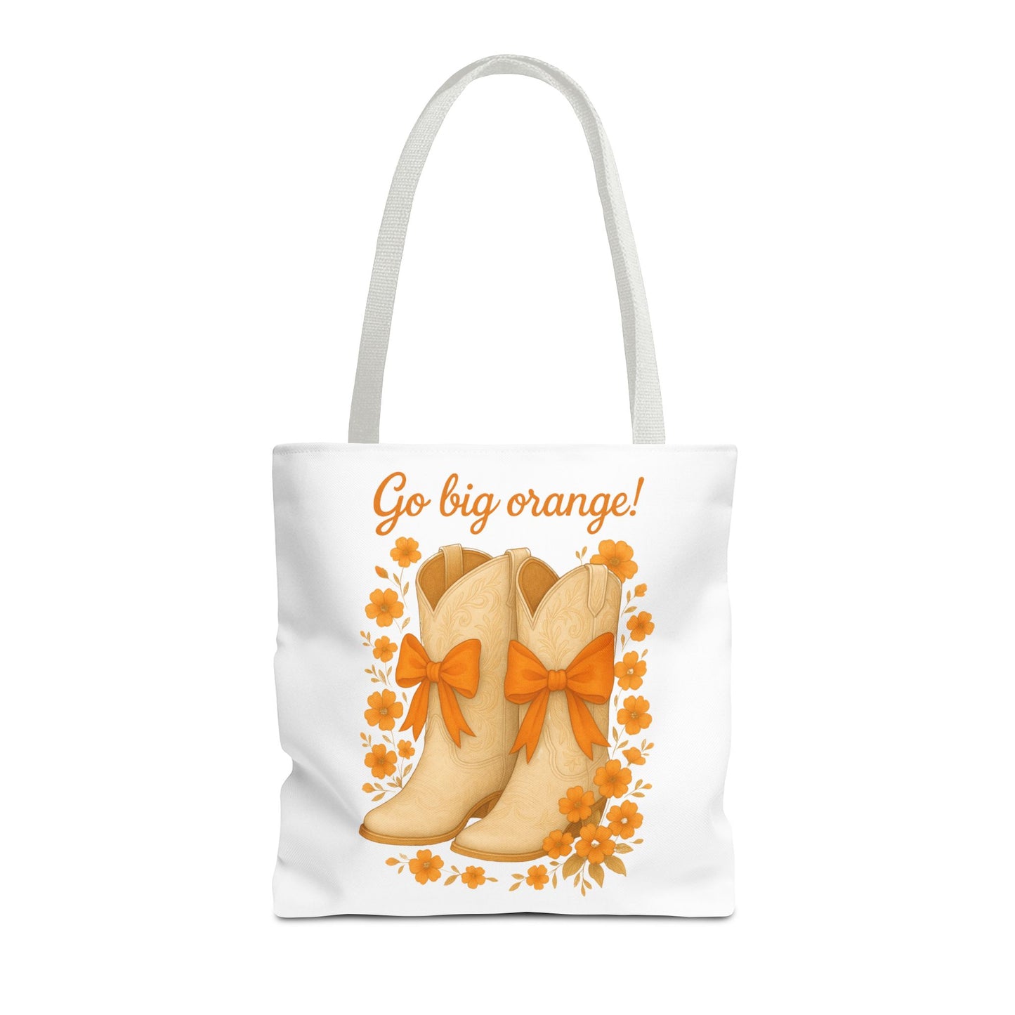 Tennessee Game Day, Floral Tote Bag, Coquette Bow Boot Design, Go Vols, Knoxville Tennessee, Alumni Gift, Rocky Top, Graduation Gift