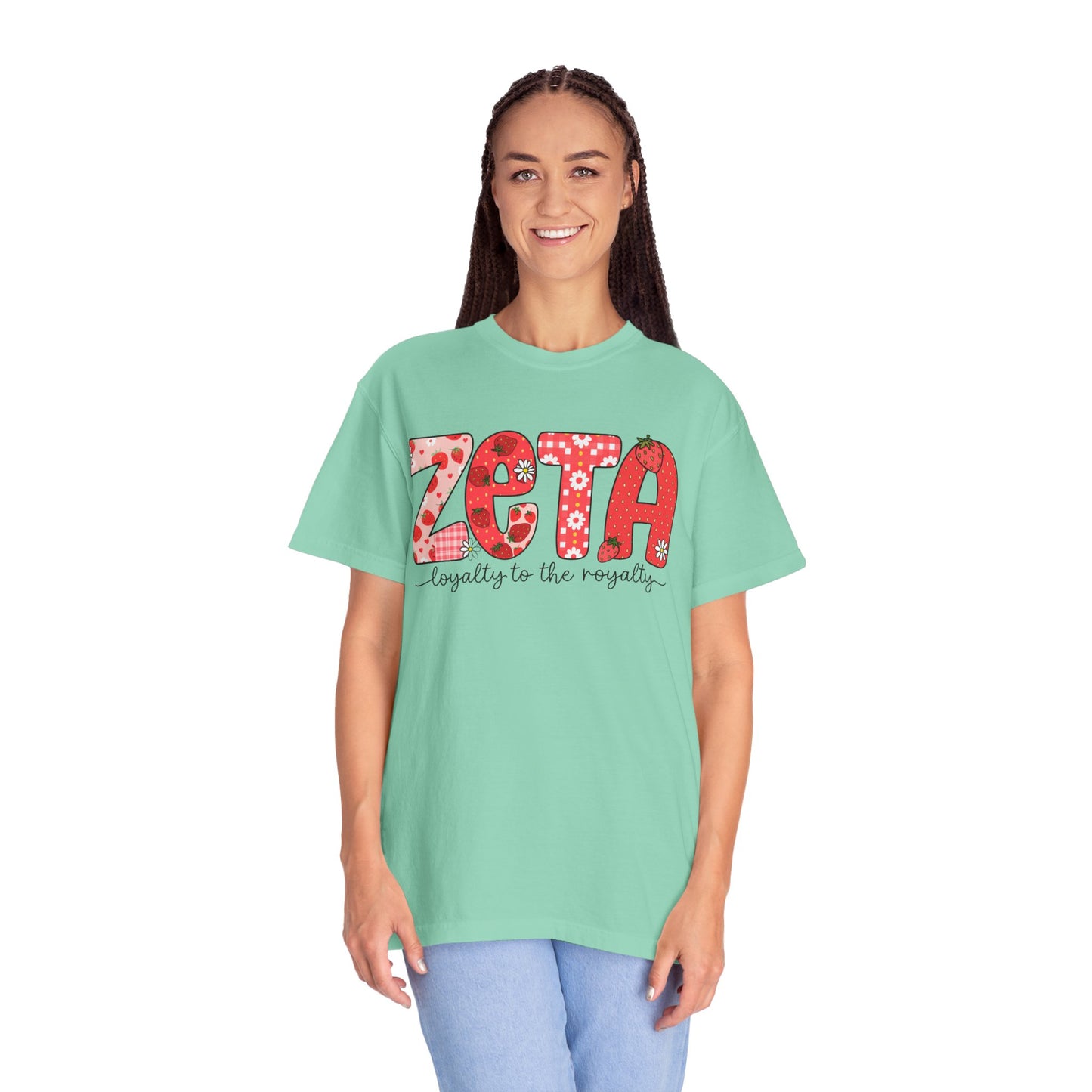 ZTALoyalty T-Shirt, Unisex Garment-Dyed Tee, Perfect for Sorority Events, Greek Life Apparel, Custom Festive Shirt, Everyday Casual Wear