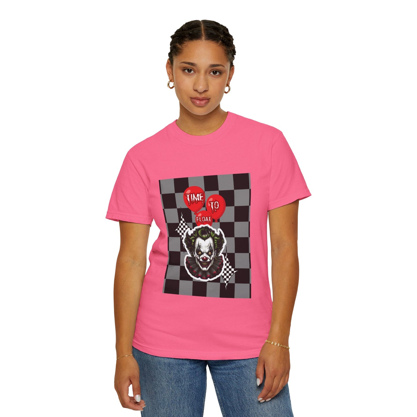 Creepy Clown Graphic T-Shirt, Halloween Costume Tee, Unisex Horror Shirt, Fun Gift for Fans, Graphic Novelty Wear, Casual Outfit