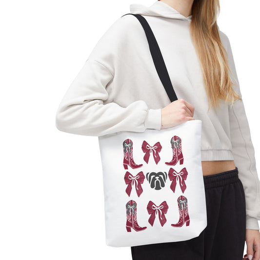 Msu bulldogs tote bag, mississippi state gift, mississippi fan gift, msu alumni, go dogs, starkville mississippi, graduation gift, msu game day tote bag