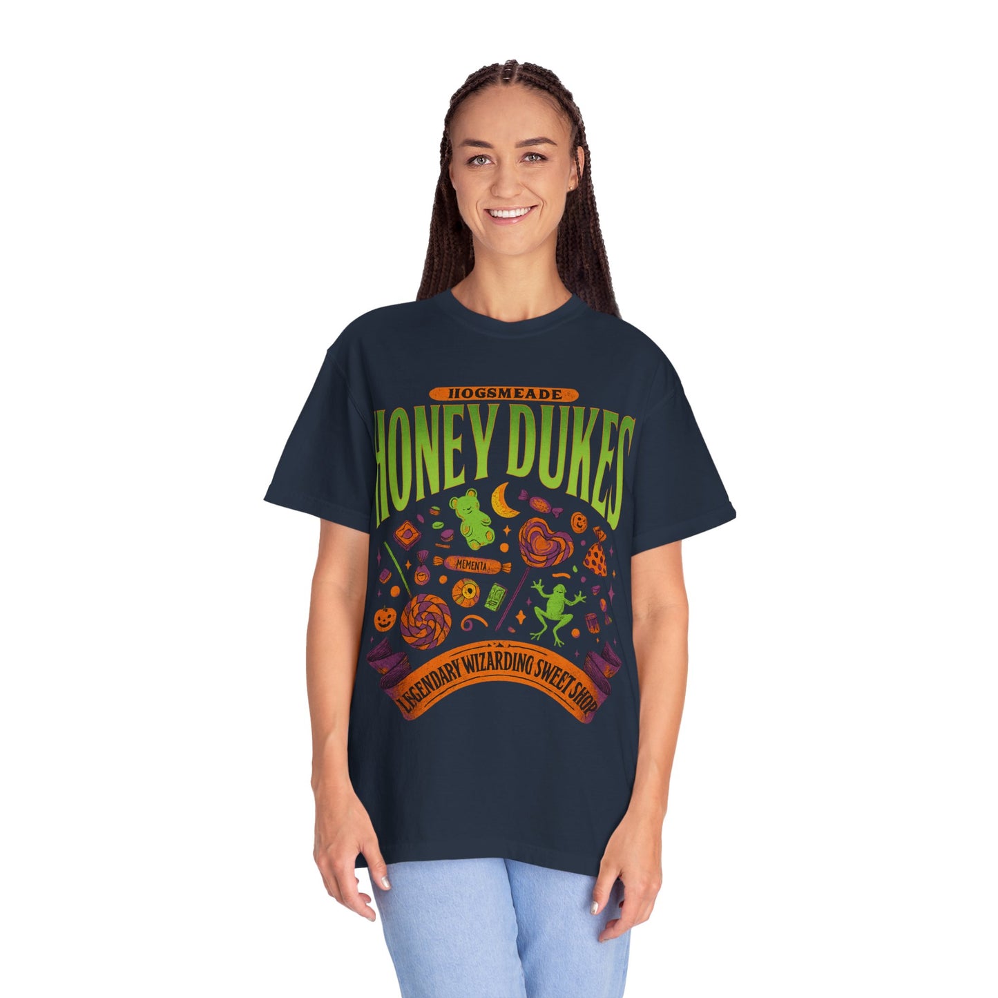 Honey Dukes Wizarding T-Shirt | Unisex Garment-Dyed Tee, Perfect for Fans, Gifts, Celebrations, Cosplay, and Everyday Wear