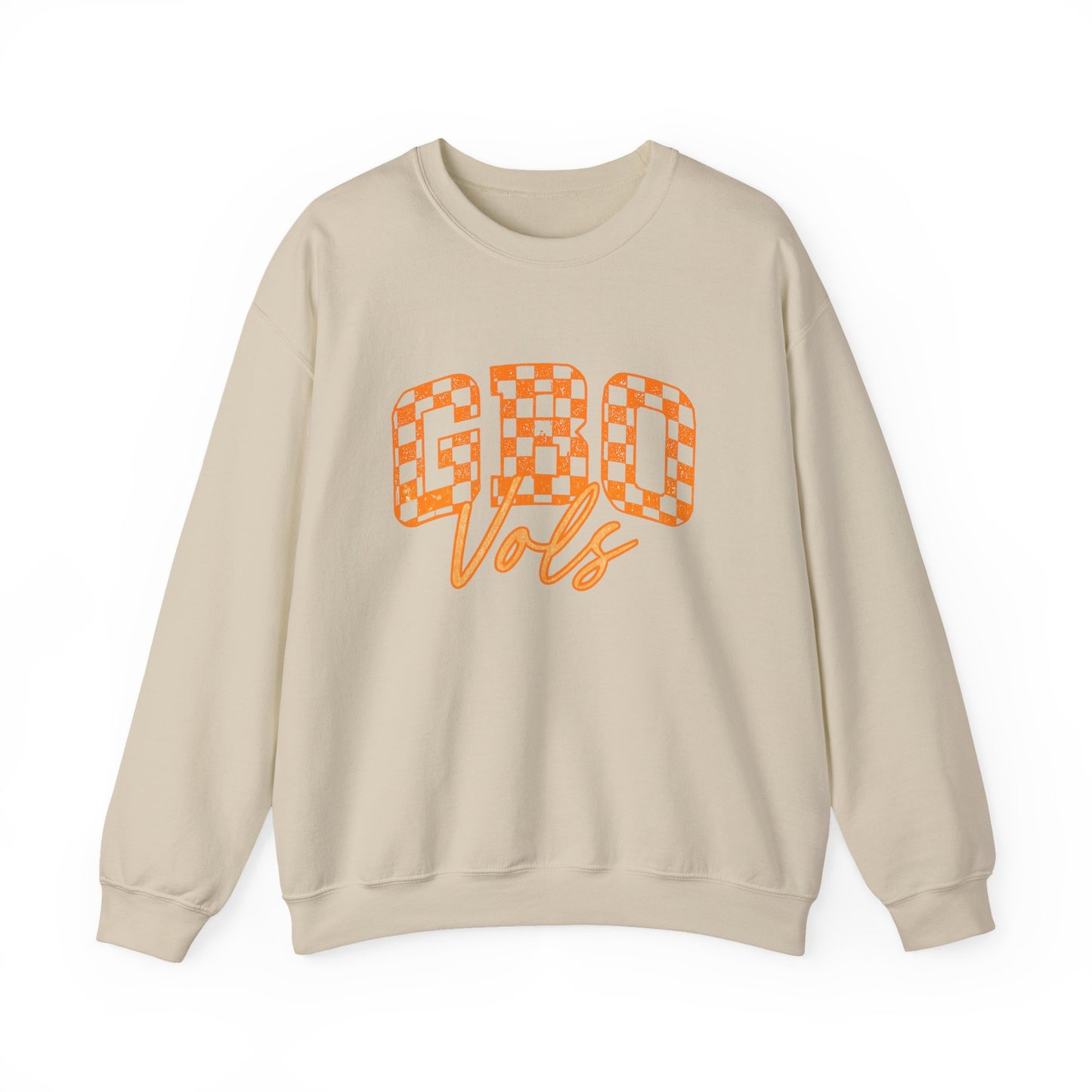 Cozy Chequered Graphic Sweatshirt for GBO Fans, Perfect for Game Days, Casual Outings, and Holidays