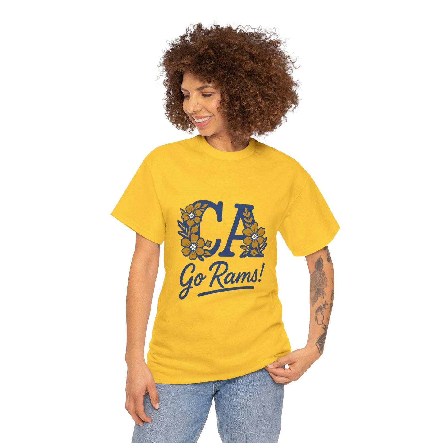 CA Rams Floral Tee