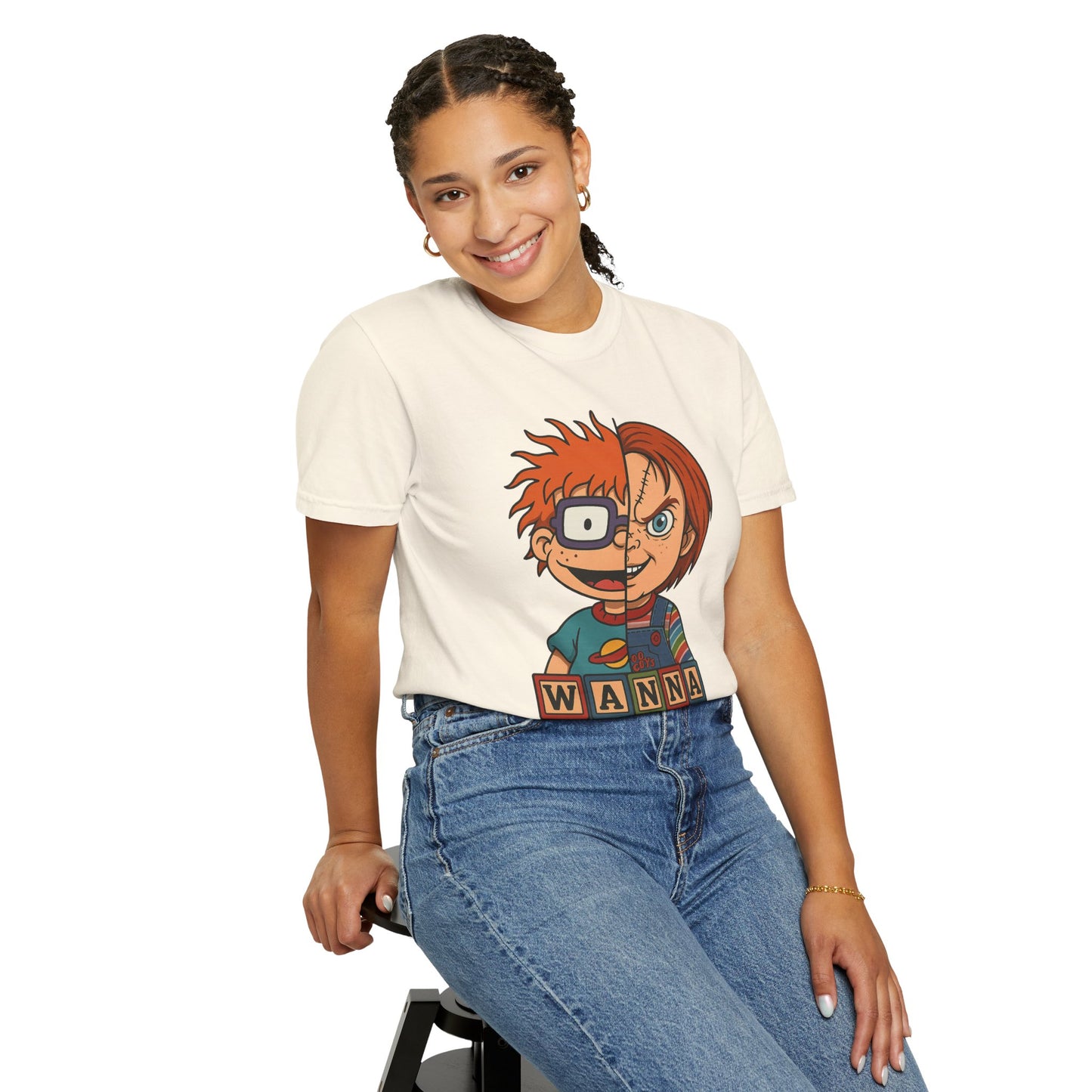 Two Faced Halloween Chucky-Inspired Unisex T-Shirt