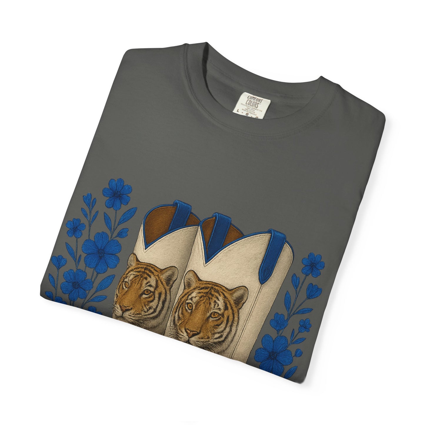 Graphic T-Shirt - Cowboy Boots & Tigress, Unisex Tee, Vintage Country Style-Memphis Tiger Fan